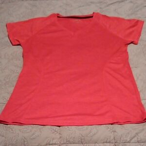 Beverly Hills Polo Club Short Sleeve Performance Tee - Coral Pink Size M